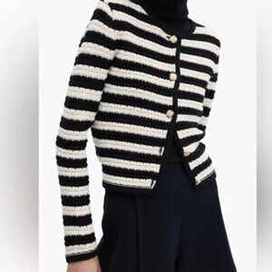 Mango Knitted Chunky Cardigan